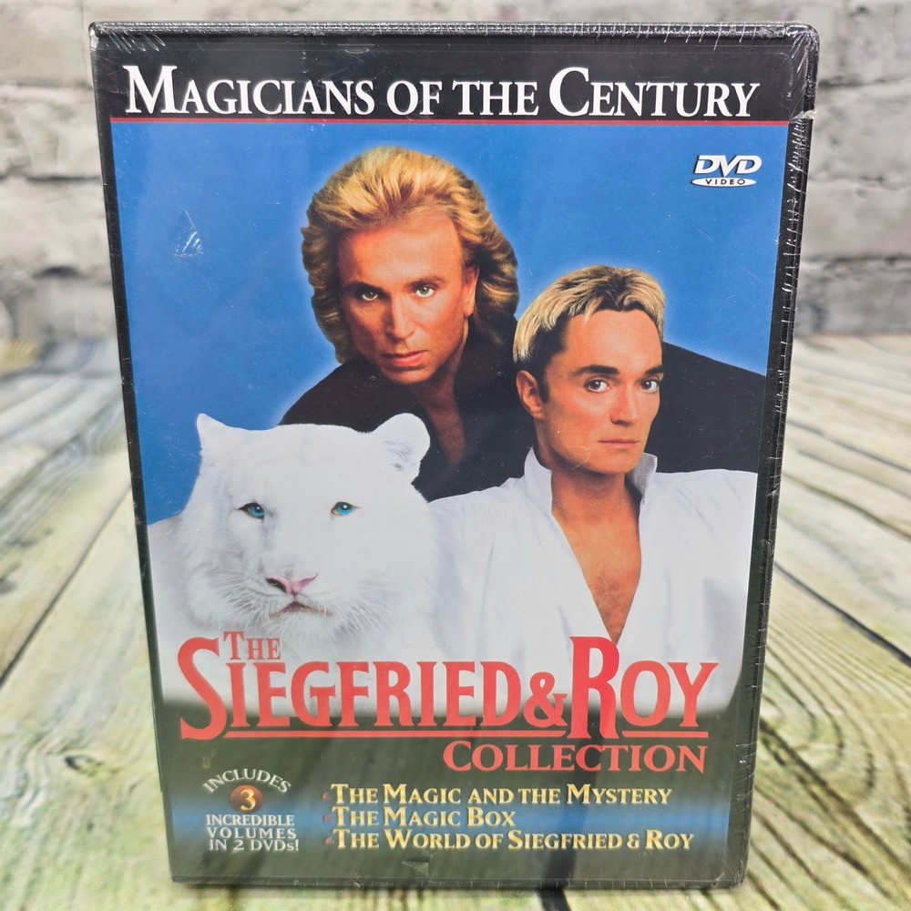 Siegfried & Roy Collection DVD Set 3 Volumes 2 Discs Las Vegas Magic Tigers NEW